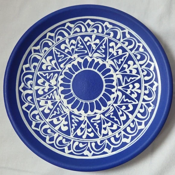 Lidia Barth Tihany 9.5 Hungary Glaze Pottery Petite Wall Plates Set of 6